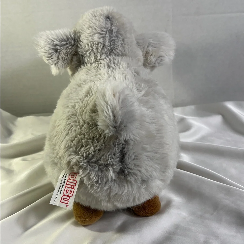 DOLLIBU Fluffy Gray Sheep‎ Plush Stuffed Animal Farm Decor Soft Adorable